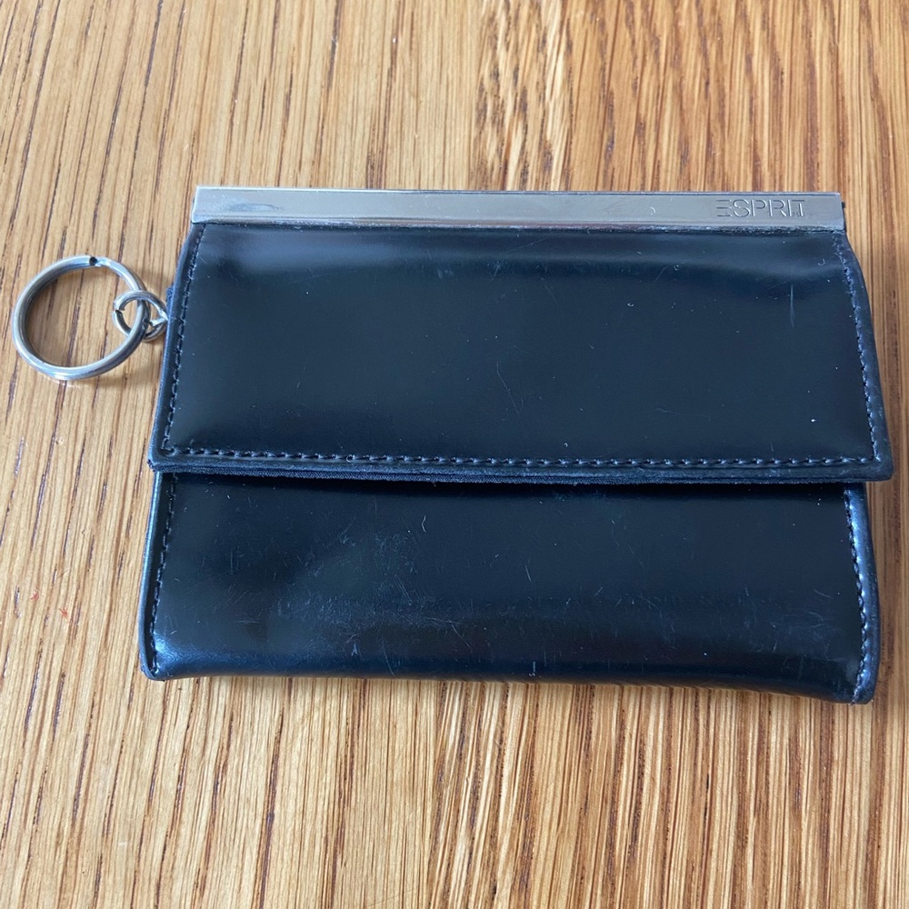 Vintage Esprit Paten Leather Coin Purse
